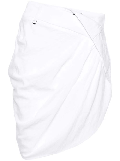 White twill weave asymmetric skirt Jacquemus | 241SK0501020100