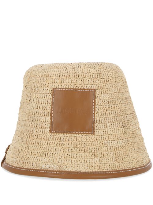 beige/camel brown raffia hat Jacquemus | 245AC6423072811