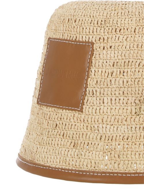 beige/camel brown raffia hat Jacquemus | 245AC6423072811