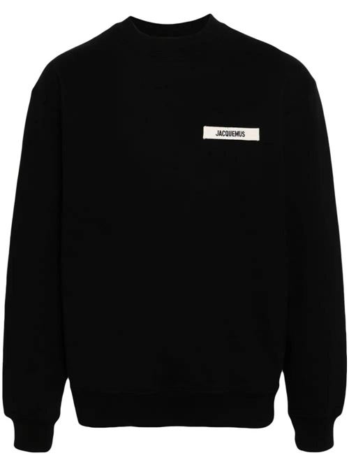 Black cotton jersey felpa Jacquemus | 245JS2062036990