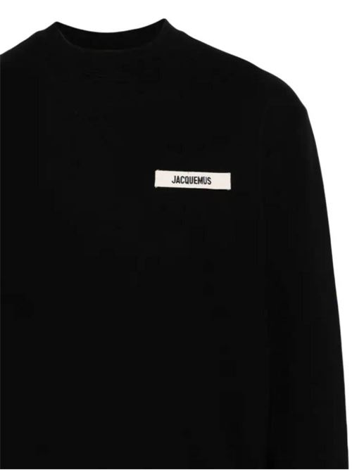 Black cotton jersey felpa Jacquemus | 245JS2062036990