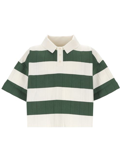 white/dark green knitted Jacquemus | 245KN4262378050