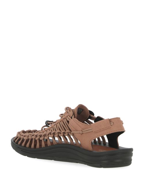 brown braided design semi-sheer construction KeEN | 1028870X