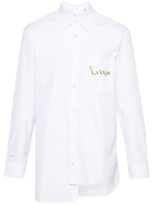 Logo-print asymmetric shirt Lanvin | RMSI00135600P2401