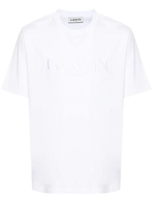 Logo ricamato in jersey Lanvin | RMTS0010J208P2401