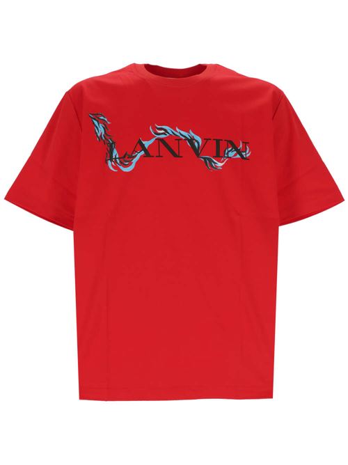 T-shirt con stampa del logo Lanvin | RUTS0010J109P24340