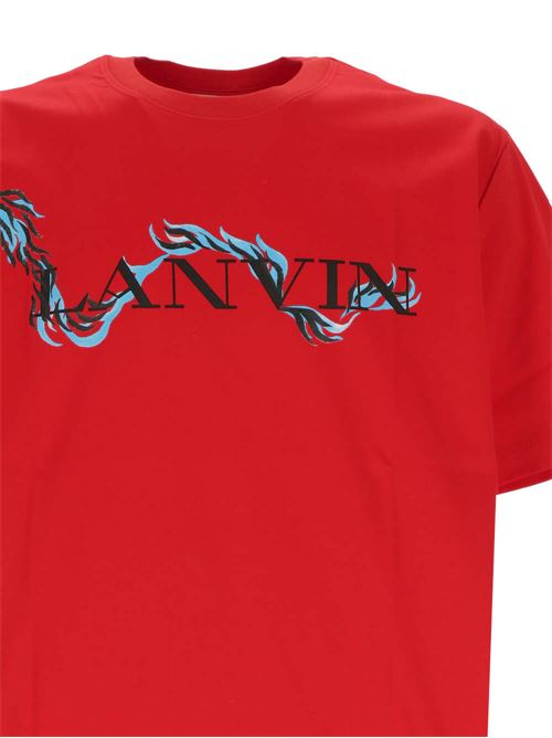 T-shirt con stampa del logo Lanvin | RUTS0010J109P24340