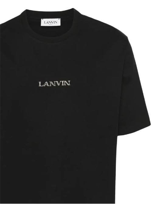 black cotton jersey t-shirt Lanvin | RUTS0042J110P2410