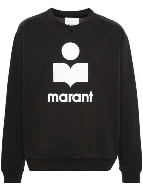 Black/ecru men's sweatshirt MARANT | SW0029HAB1M18HFKEC