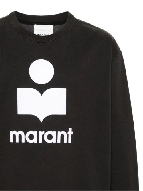 Black/ecru men's sweatshirt MARANT | SW0029HAB1M18HFKEC