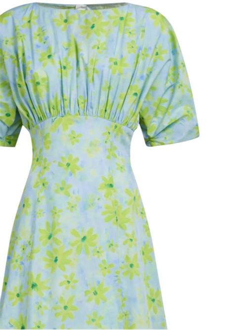 Gathered floral-print cotton dress Marni | ABMA1157A0UTC330PAB24