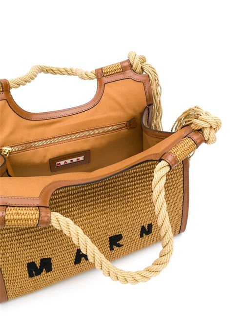 Beige raffia bag Marni | BMMP0024U0P386000M50