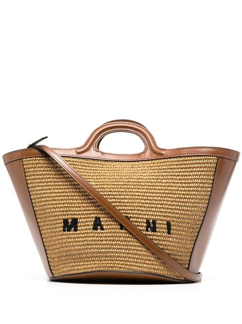 Small Tropicalia bag in raffia and leather Marni | BMMP0068Q0P386000M50