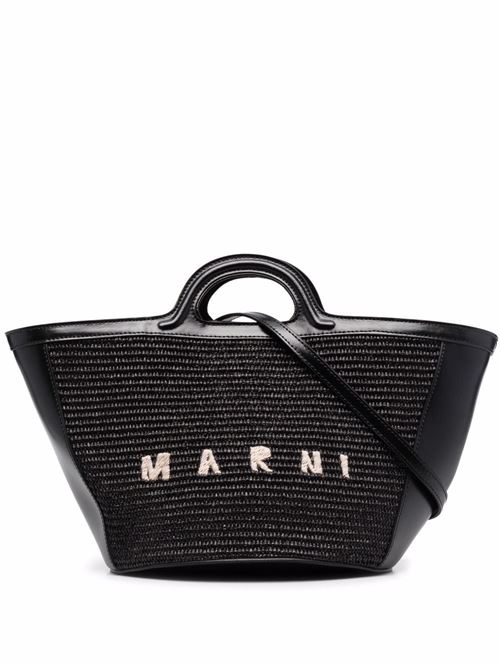 Fabric bag with printed logo and shoulder strap Marni | BMMP0068Q0P386000N99