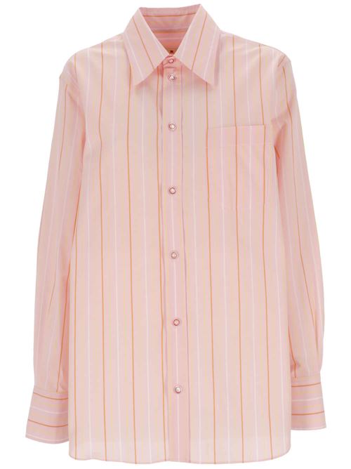 Camicia di cotone rosa Marni | CAMA0103S4UTC313STC13