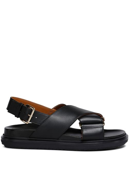 SANDALO FUSSBETT IN NERO Marni | FBMS015701P361400N99