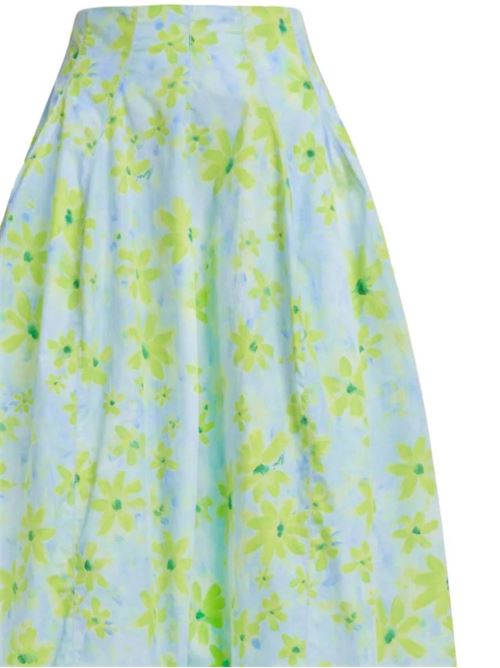 A-line floral-print cotton midi skirt Marni | GOMA0605A0UTC330PAB24