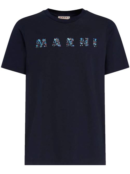 Logo-print cotton T-shirt Marni | HUMU0198PQUSCW21FLB99