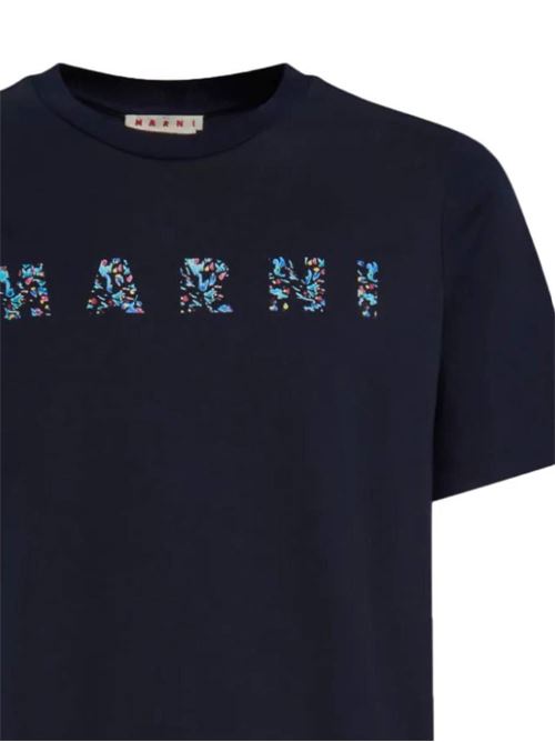 Logo-print cotton T-shirt Marni | HUMU0198PQUSCW21FLB99