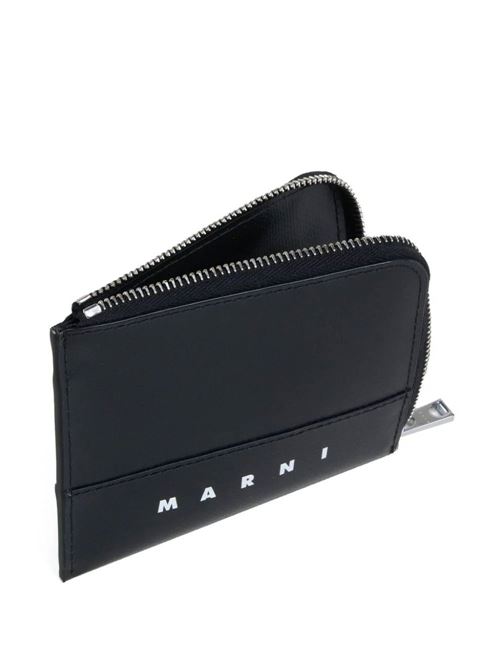 Logo Wallet Black Wallet Marni | PFMI0075A0P576900N99