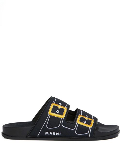 ciabatte slip-on ricamate Marni | SAMR004902P639500N99