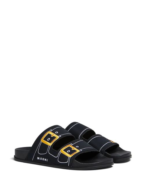 ciabatte slip-on ricamate Marni | SAMR004902P639500N99