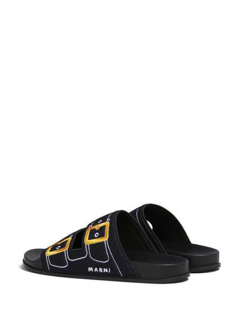 embroidered slip-on slides Marni | SAMR004902P639500N99