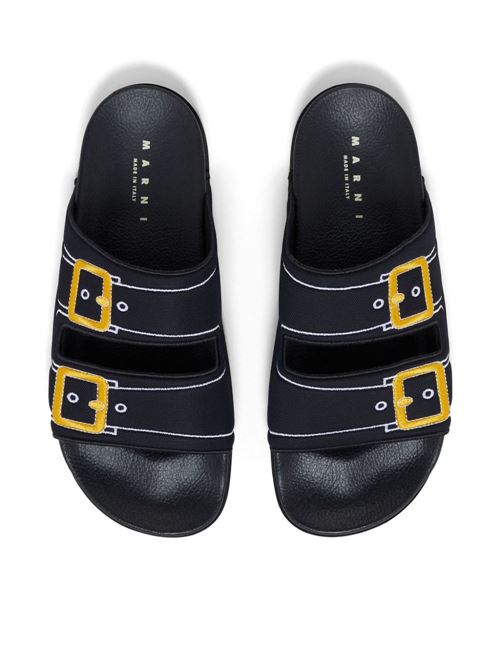 ciabatte slip-on ricamate Marni | SAMR004902P639500N99