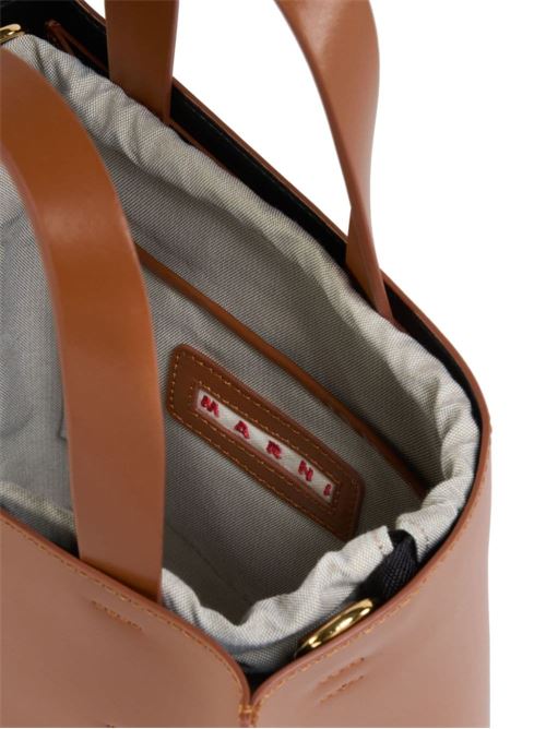 Shopper marrone cognac Marni | SHMP0039U1LV63900M66