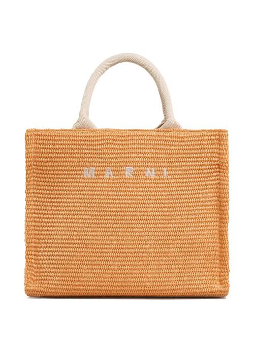 borsa tote piccola in rafia Marni | SHMP0077U0P386000R30