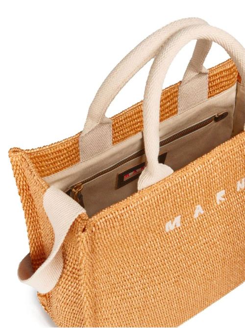 borsa tote piccola in rafia Marni | SHMP0077U0P386000R30