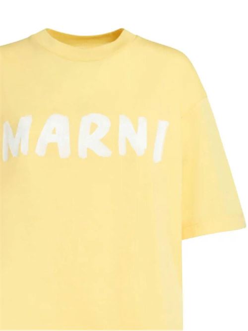 Logo-print cotton T-shirt MARNI | THJET49EPHUSCS11L1Y20