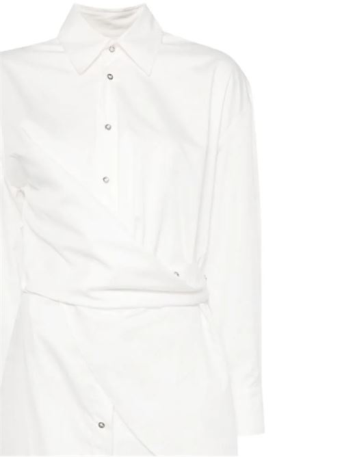 Abito donna dettagli drappeggiati Marques'Almeida | RST24DR0374SHTWHITE