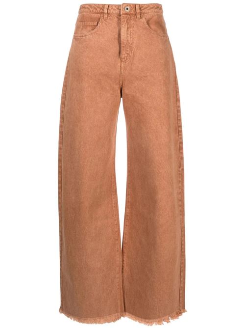 Camel brown woman jeans Marques'Almeida | RST24TR0014DRLBROWN