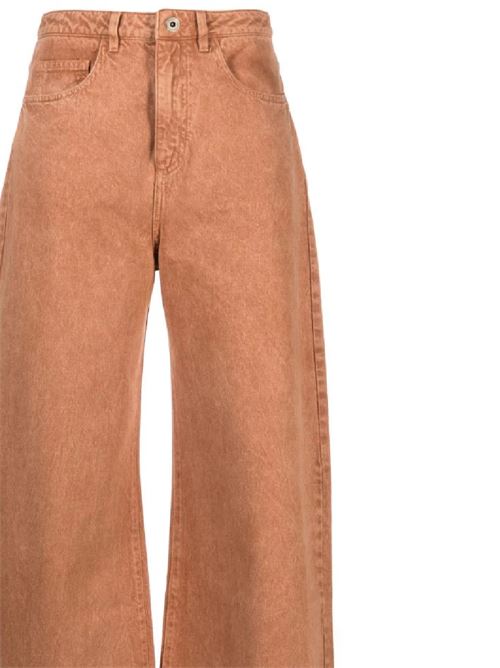 Camel brown woman jeans Marques'Almeida | RST24TR0014DRLBROWN