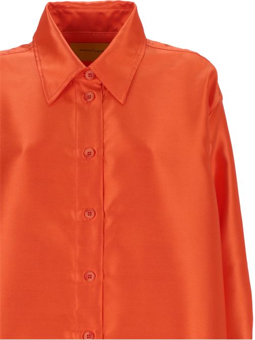 Camicia donna over color lava Marques'Almeida | SS24TP0172MKDORORANGE