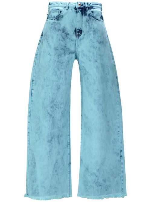 Denim donna di misto cotone Marques'Almeida | SS24TR0014DNCLTQTURQUOISE