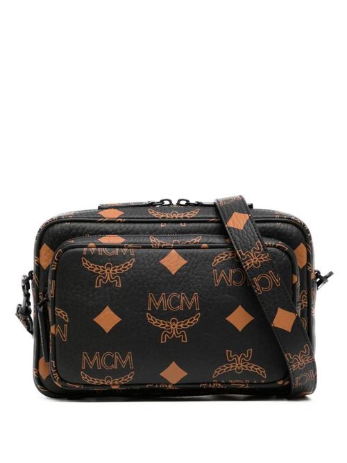 Aren bag with monogram MCM | MMRDATA01BK