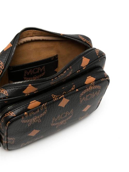 Aren bag with monogram MCM | MMRDATA01BK