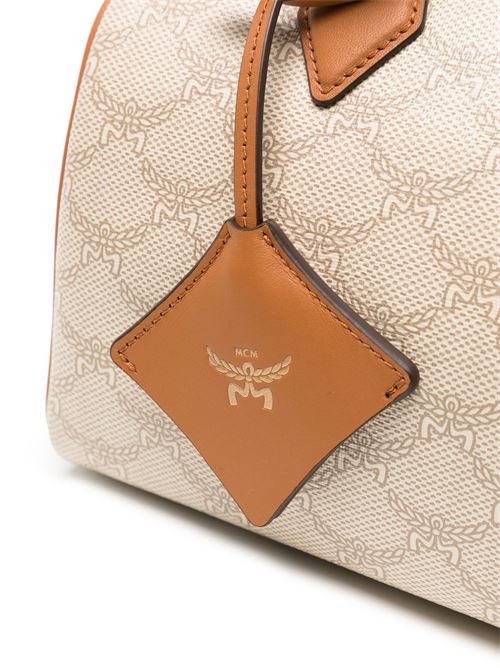 Beige/brown monogram bag MCM | MWBESEA08I9