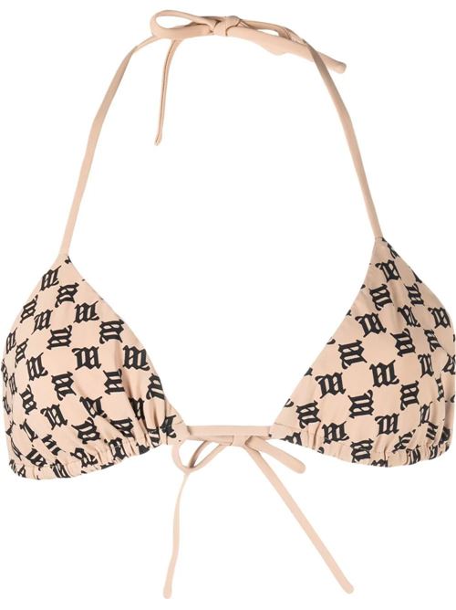 monogram-pattern bikini top MisBHV | 022W652BEIGE