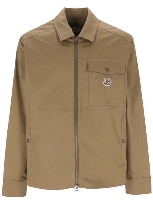 Gabardine shirt with zip Moncler | 2F000-0257448248