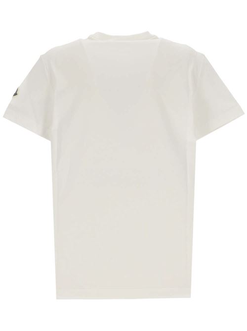 Optical white cotton jersey t-shirt Moncler | 8C000-04829HPF00