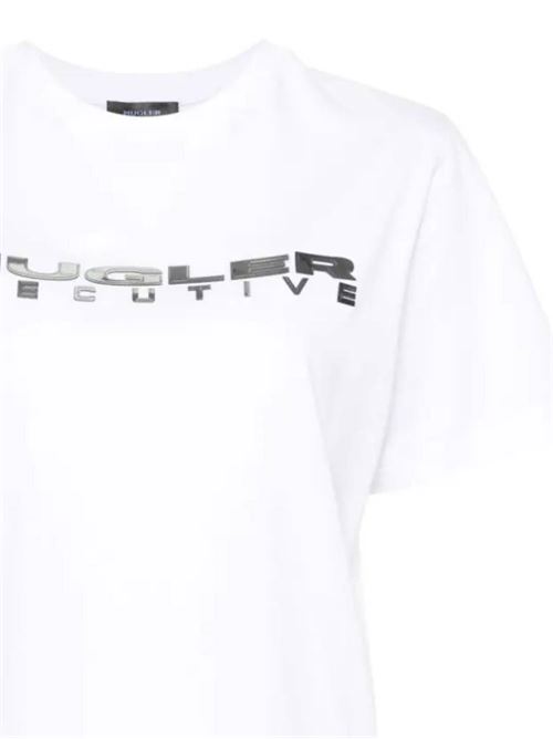 T-shirt in cotone bianco Mugler | 24P3TS0099C2831016