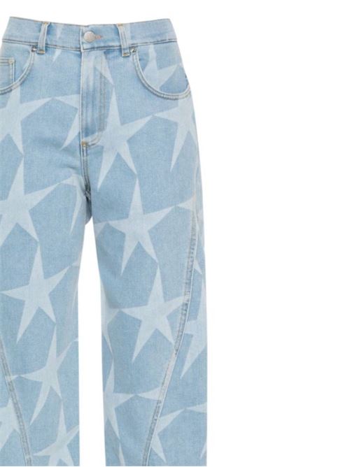 Denim di cotone elasticizzato blu lavaggio chiaro Mugler | 24P6PA0429875LBBS