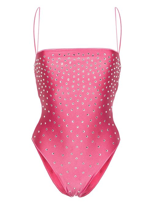 Flamingo pink beachwear Oseree | GIS238FLAMINGO