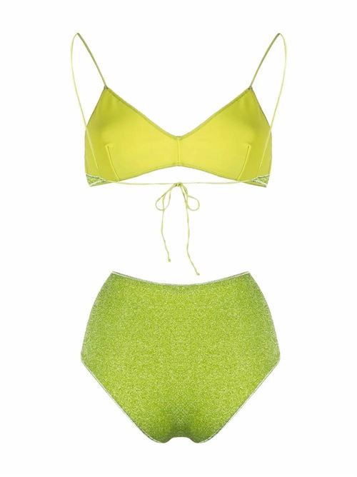 Set bikini a vita alta verde lime Oseree | LMS803LIME