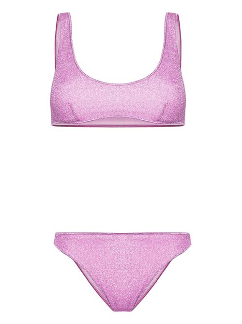 Pink stretch-design metallic bikini Oseree | LSS205GLICINE