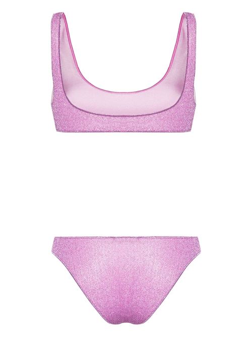 Pink stretch-design metallic bikini Oseree | LSS205GLICINE