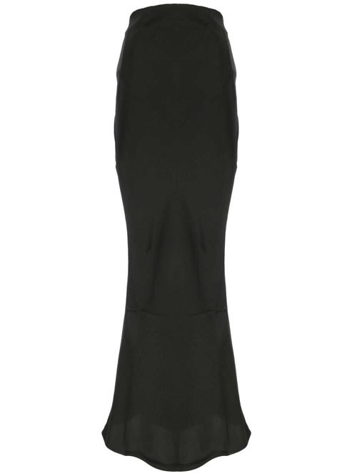 Black stretch-silk satin woman skirt Retrofete | HL248088BLK